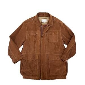 Wilson’s Leather M. Julian Military Jacket Mens Size XL Brown Suede Che Guevara